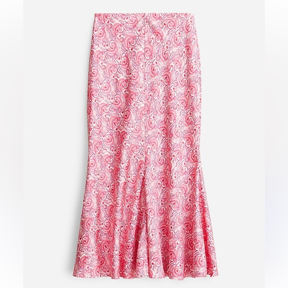 J. Crew Flare Slip Skirt